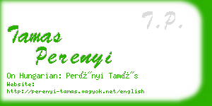 tamas perenyi business card